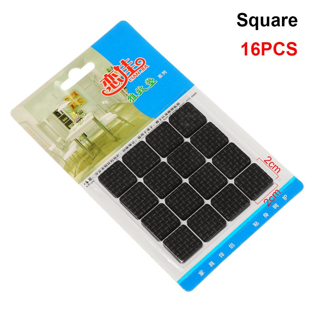 1-24PCS Anti Slip Bumper Damper Furniture Leg Feet Rug Felt Pads Thickening Self Adhesive Mat Chair Table Protector Anti Noisy