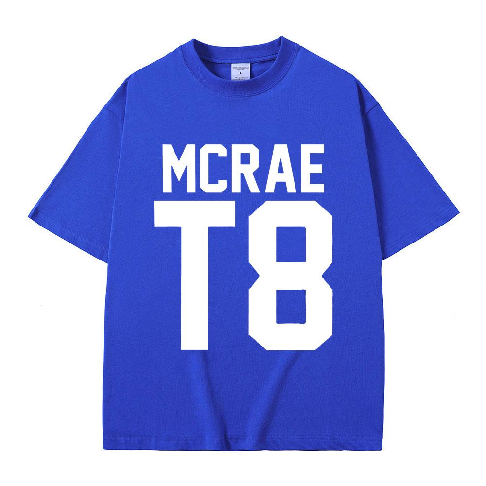 Футболки с изображением певца Тейта Макрэя T8, мужские и женские, модные, винтажные, трендовые, летние, мужские, повседневные, свободного покроя, с круглым вырезом и коротким рукавом