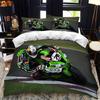 Motorcycle Rider Bed Duvet Cover  Set Queen Calico Twin Size Comforter Cover Bedding Set Single King Soft Polyester Quilt Cover