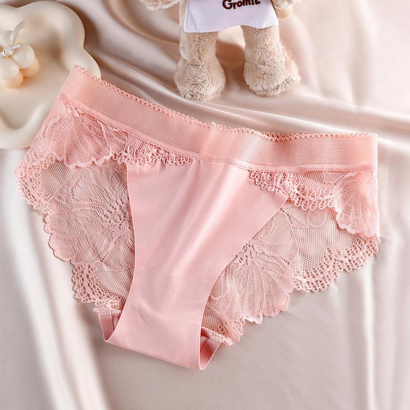 Seamless Panties Women Plus Size Sexy Transparent Lace Panties Women Breathable Hip Lift Briefs Women