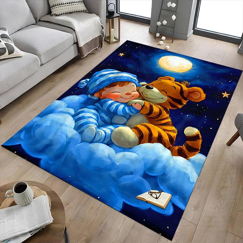 1PC baby tiger Non-Slip Floor carpet, Office, family, bedroom, Studio - Large Area Rug,Decorative Mat, Longlasting Material-C0477