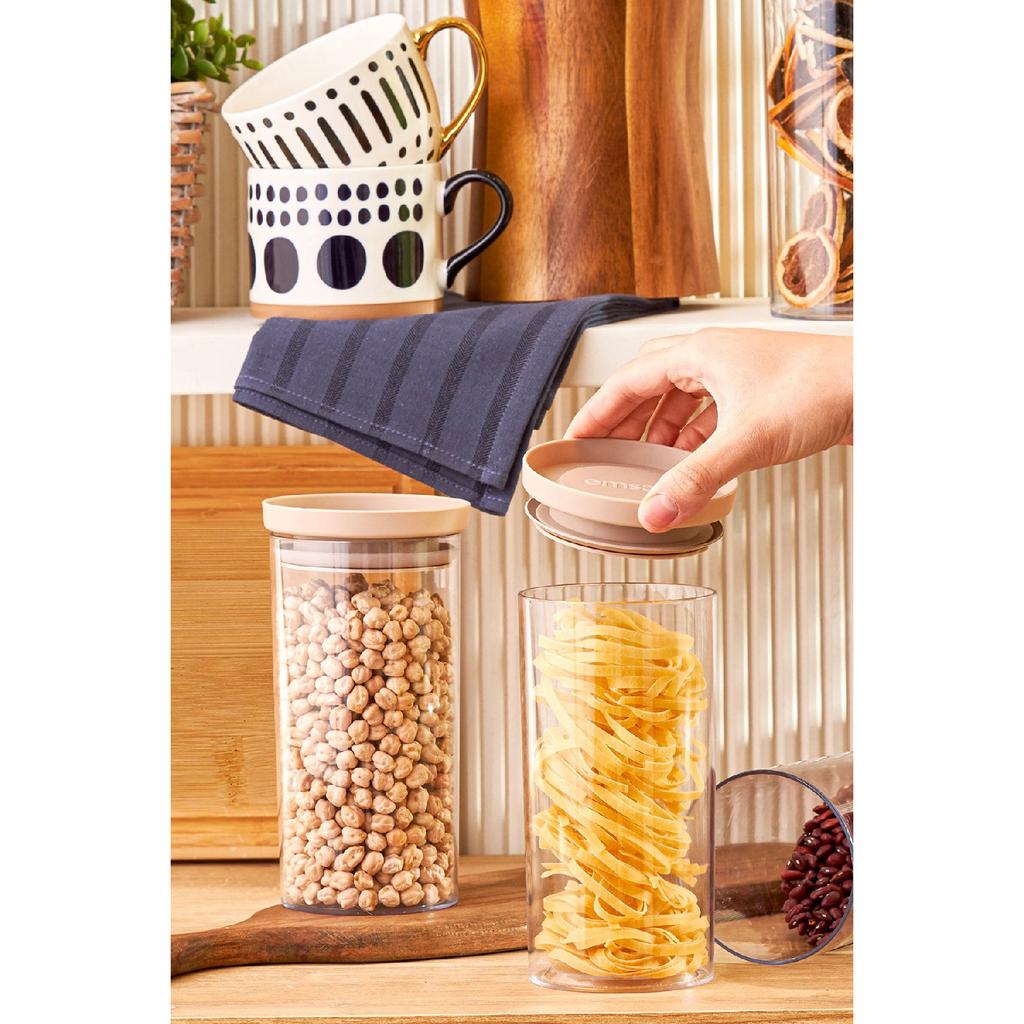 Arya 6-piece Large Jar/storage Container Beige