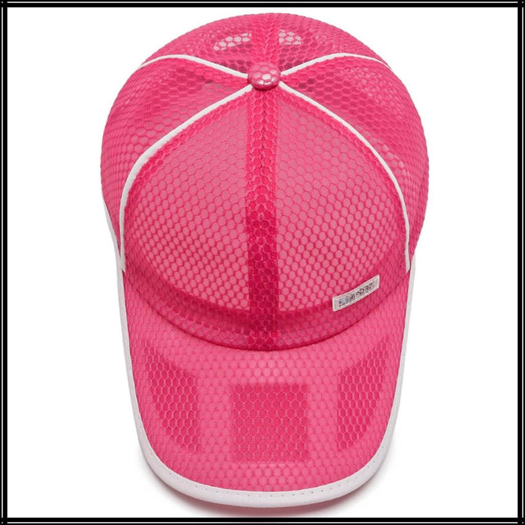White Fang Mesh for Active Outdoor and CZA162 Cap, Quick-Drying, Activities, Men's, Women's, Kids, (Rose)