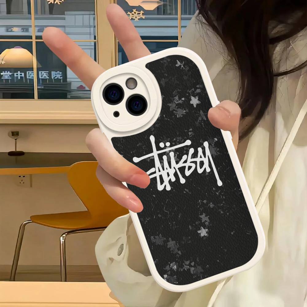 Black And White NO.8 Ball Leather Phone Case For IPhone 16 15 14 13 12 11 Pro Max Plus Cover