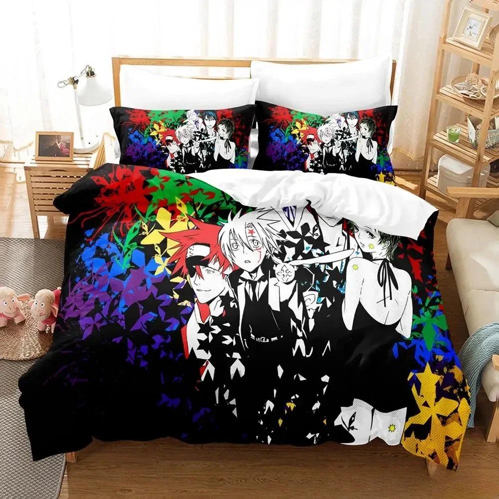 Soft Lightweight Single Twin Full Queen King New D Gray man Size Bed Adult Kid Bedroom Sets Anime parure de lit Quilt