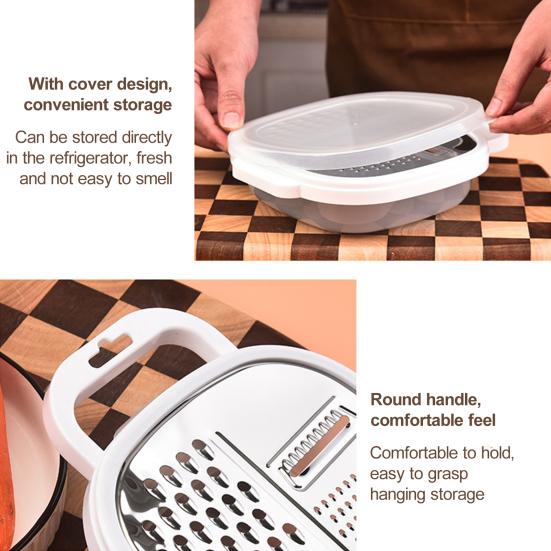 Измельчитель овощей, ручная терка для картофеля, многофункциональная измельчитель сыра, моркови с ящиком для хранения для домашней кухни