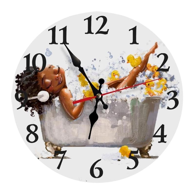 Silents None-Ticking Clocks Decorative Clock Battery Operated Wall Clock for Living Room Kitchen Home Office Decors