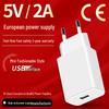 USB-зарядное устройство 5V2A, стандарт ЕС, вилка с сертификатом CE, адаптер для мобильного телефона