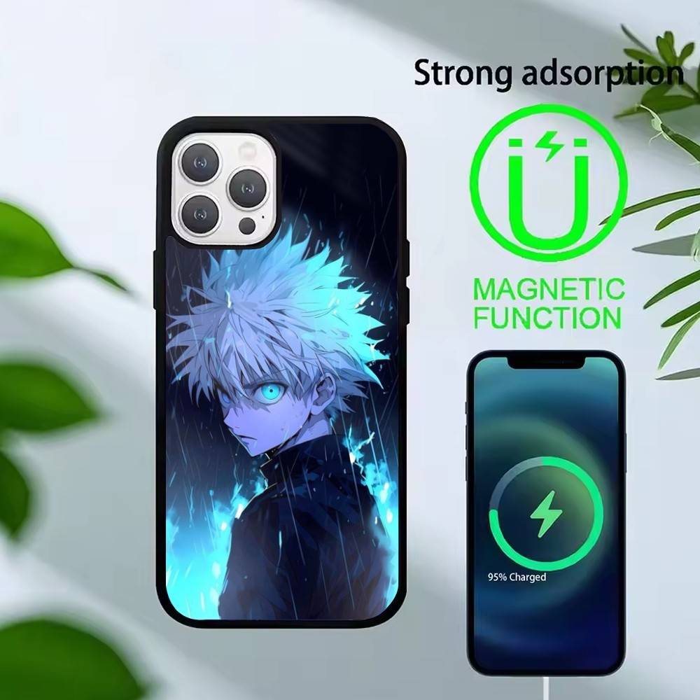 D-Killua Zoldyck H-Hunter X Hunter Phone Case For iPhone 14,16,15,13,17,12,Plus,Pro,Max Magnetic For Magsafe Frosted Cover