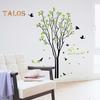 TOP-MART Lemon Tree Bird Wall Sticker Adhesive Decal Mural Living Room Bedroom Home Decor