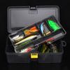 Fishing Tackle Box Waterproof Plastic Double Layer Spinner Tool Accessories