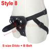 5 / 6 / 7 Inch Big G-Spot Dildo Strap-On Harness Kit Silicone Dildo Strapon Penis Bullet Vibrator Couples /  Lesbian Sex Toys