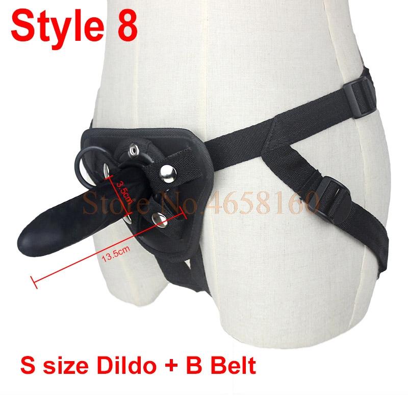 5 / 6 / 7 Inch Big G-Spot Dildo Strap-On Harness Kit Silicone Dildo Strapon Penis Bullet Vibrator Couples /  Lesbian Sex Toys