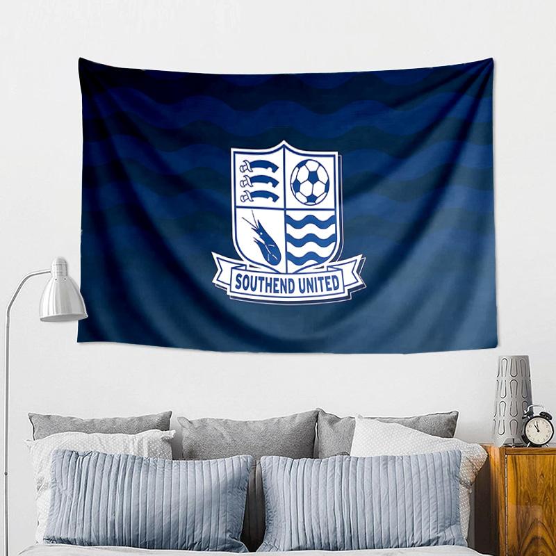 Southend Crest Design Tapestry Playroom Tapestry, Accessories for Bedroom,Livingroom, dormitory Room Wall Decor Fan Birthday Gifts