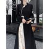 Chinese Style Retro Cheongsam Chinese Oversized Dress Long Qipao