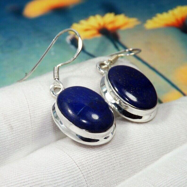 Серьги из лазурита Серьги из лазурита для женщин Серьги-подвески и серьги-капли для нее