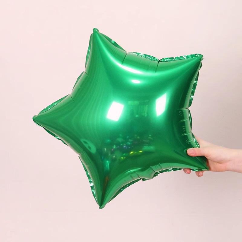 Monochrome Pentagram Aluminum Film Balloon Solid Color Shopping Mall Hotel Ktv Bar Store Scene Decoration