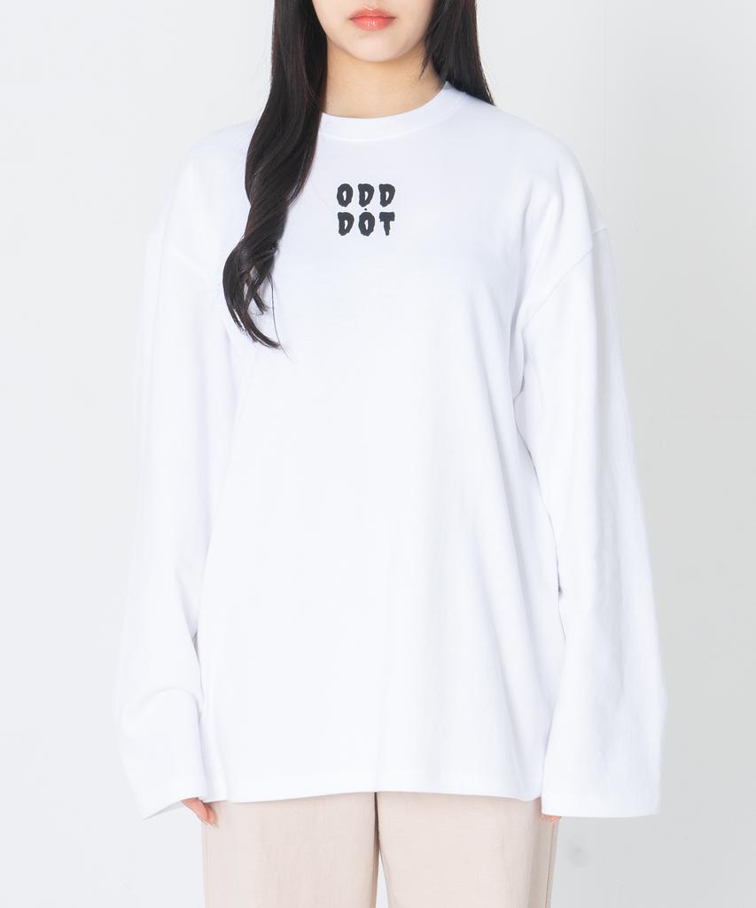 ODD DOT Big Logo Long Sleeve_White