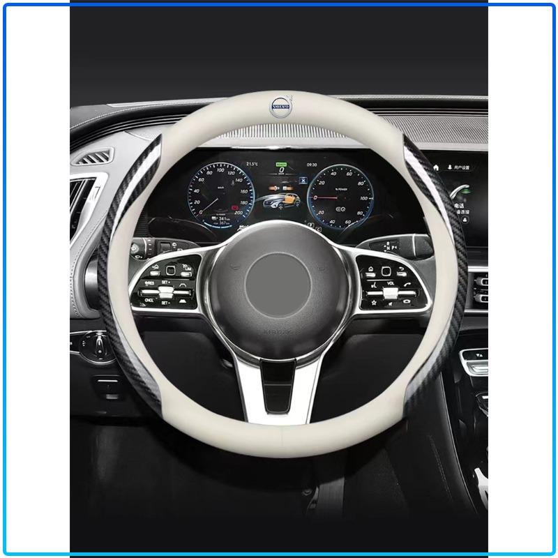 Кожаная карбоновая накладка на руль автомобиля Автоаксессуары Для Volvo Rdesign XC90 S60 XC60 V70 S80 S40 V50 V40 V60 C30 S70