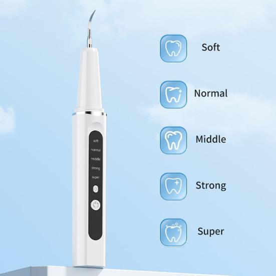 Удаление зубного налета с 1/4 сменными насадками Удаление зубного камня и налета Стоматологический инструмент Домашний Дорожный Перезаряжаемый Ультразвуковой Электрический Очиститель Зубов