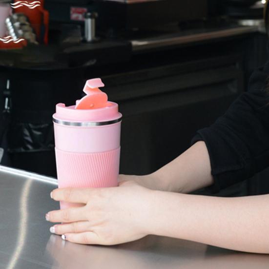 Mug Stainless Steel Leakproof Insulated Cup with Lid Hot Cold Drinks Tumbler Reusable Thermal Cup