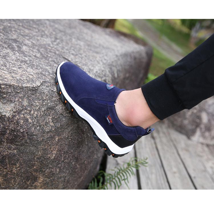 2024 Мужские замшевые кожаные туфли большого размера для походов на свежем воздухе