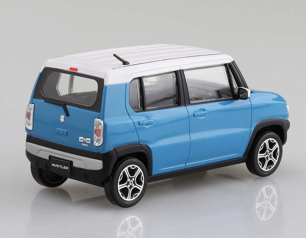 Aoshima Bunka Kyozai Серия The Snap Kit Suzuki Hustler Летний синий металлик Пластиковая модель 1/32 Предварительно окрашенная 01-D