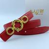 2.5cm Classic Belt Luxury Designer Famous Brand High Quality Leather Hot Women Belts For Dress