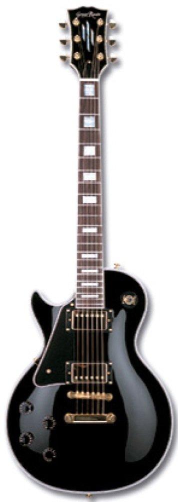 GrassRoots BK Electric Les Paul Black G-LP-CTM/LH Guitar, Left-Handed, Lefty, Custom,