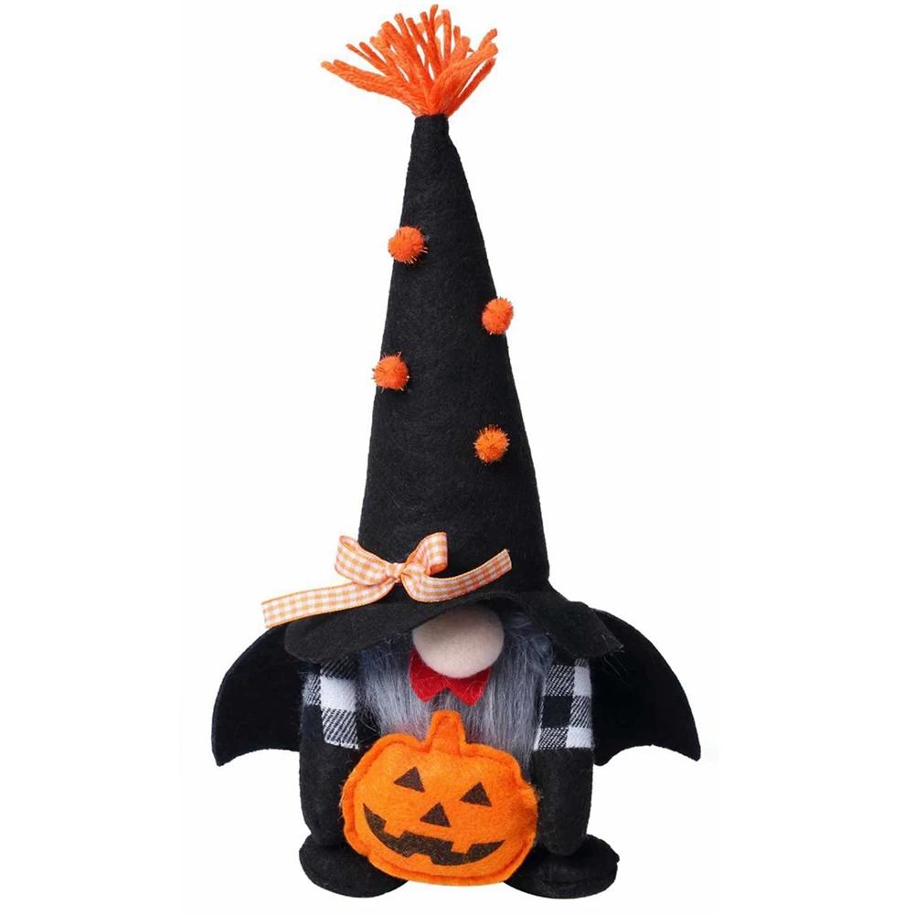 Halloween Gnome Bat Pumpkin Face Faceless Doll Dwarf Decorative Ornament Rudolph Goblin Doll