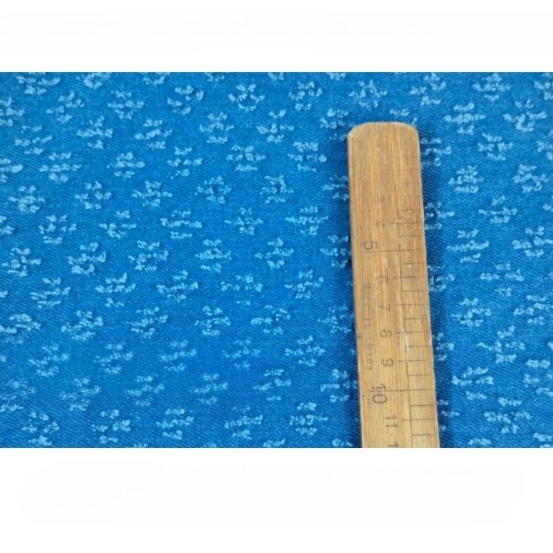 Washed Pure Cotton Denim Jacquard Fabric Vintage Crochet for Diy Sewing Jacket Shirt Dress Clothing Design Fabrics Cloth