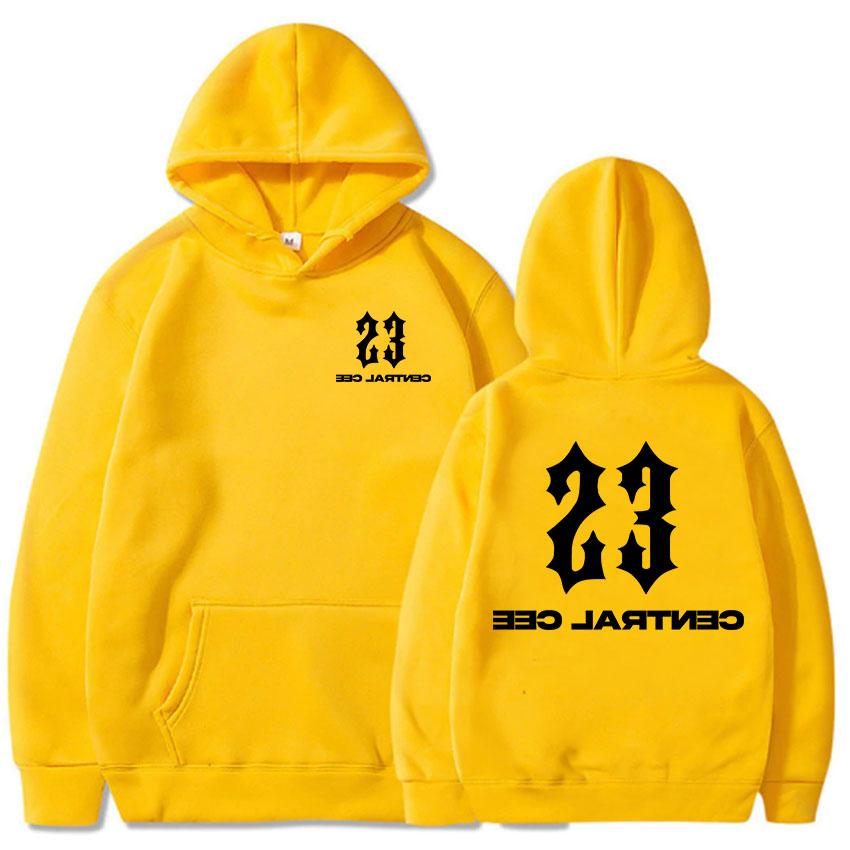 Осень/Зима 23 Худи с принтом Central Cee Не могу поверить Отличный альбом Спортивная одежда Повседневный Хип-хоп Теплый топ