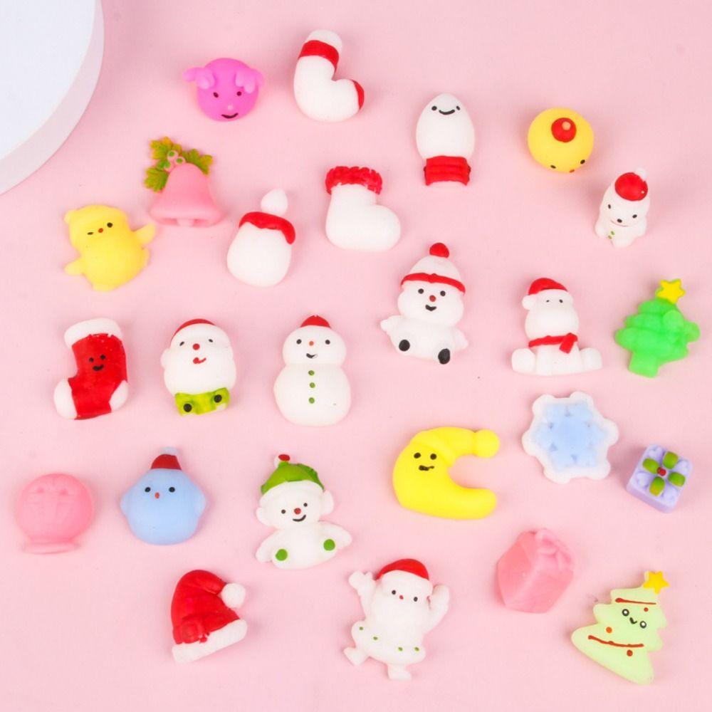 Soft Christmas Fidget Toys Stretch Squeezing Xmas Game Funny Hand Squeeze Toy  Children