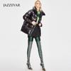 JAZZEVAR Женский зимний новый средний и длинный утолщенный пуховик Ярко-белый повседневный пуховик на утином пуху
