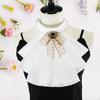 Jabot Collar for Shirt Women Steampunk Elegant Costume Accessory Faux