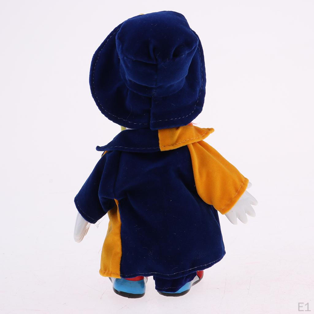 7-дюймовая фарфоровая улыбающаяся кукла-клоун в красочных нарядах, забавная кукла-арлекин, реквизит, Хэллоуин