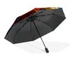 Game Fighter In Action Automatic Folding Umbrella - 8-Rib Travel Umbrella with Auto Open/Close & Portable, Gift for Christmas, Birthdays
