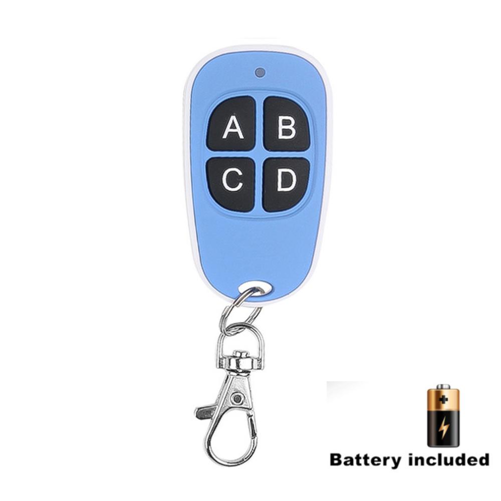 Universal 433mhz Copy Code Remote Control Garage Door Opener Wireless Transmitter 4 Key Duplicator Electric Door Key Copy Remote