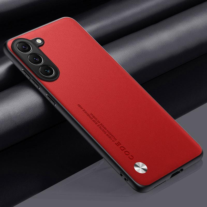 Роскошный чехол из искусственной кожи для Samsung Galaxy S23 Plus S23 Ultra S23 FE 5G, задняя крышка, матовый силиконовый защитный чехол для телефона, коке
