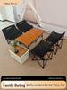 Tanli Portable Outdoor Folding Table & Chairs Set - Lightweight Roll-Up for Camping & Picnic