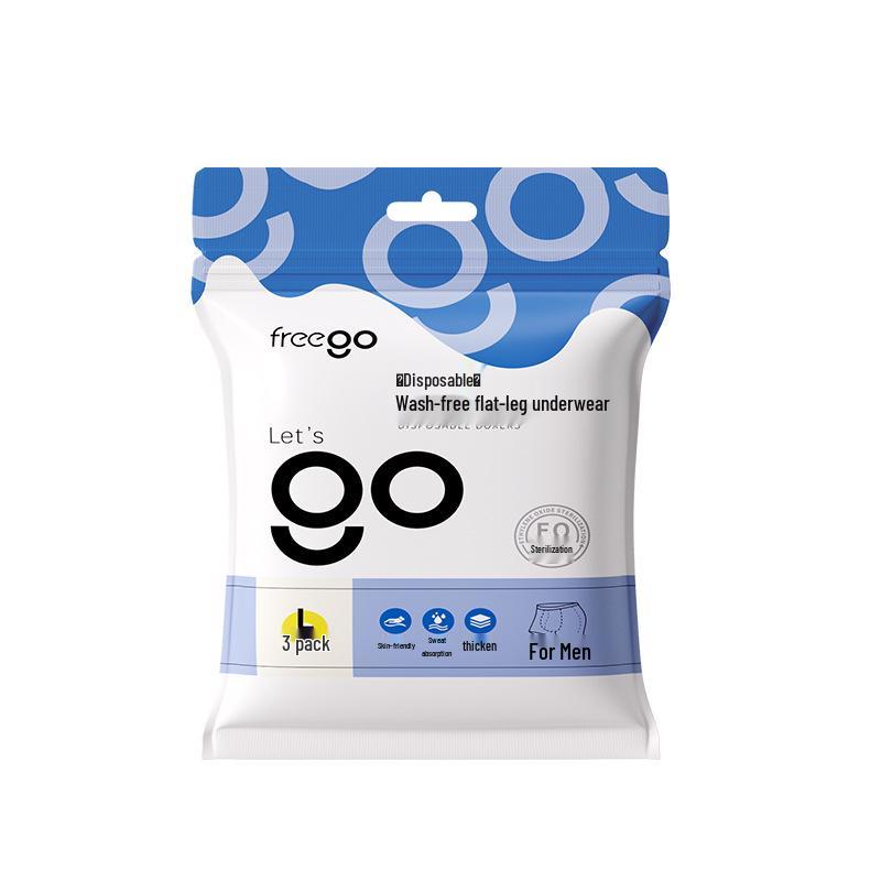 Мужские одноразовые боксеры Freego для путешествий, деловых поездок, военной подготовки и спорта.