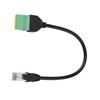 RJ45 Male Jack To 8 Pin Spring Connector Terminal Block Adapter Cable