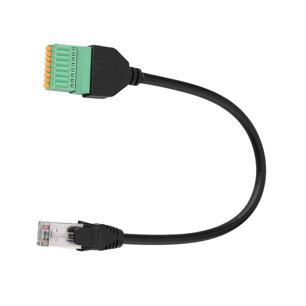 RJ45 Male Jack To 8 Pin Spring Connector Terminal Block Adapter Cable