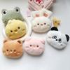 Cartoon Soft Animal Keychain Cute Plush Bear Keyring For Women Rabbit Frog Doll Keychain Backpack Pendant Ornaments Girls Gift