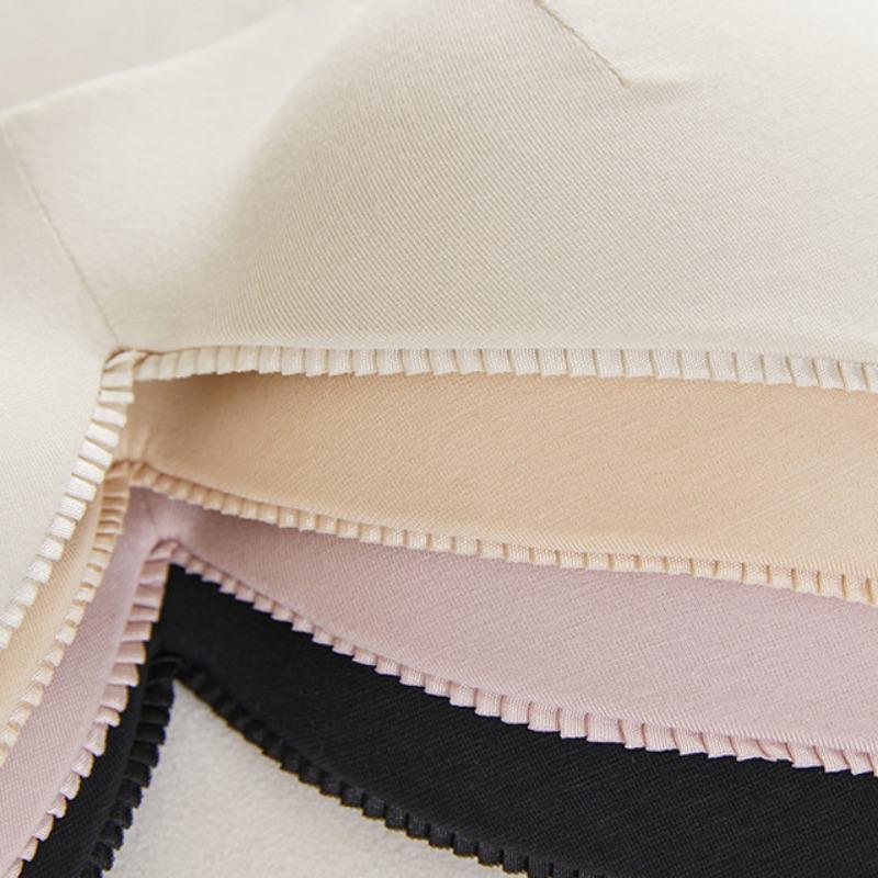 Французский бюстгальтер без маркировки для девочек, мягкое дышащее нижнее белье, женский бюстгальтер с небольшой грудью, собранный