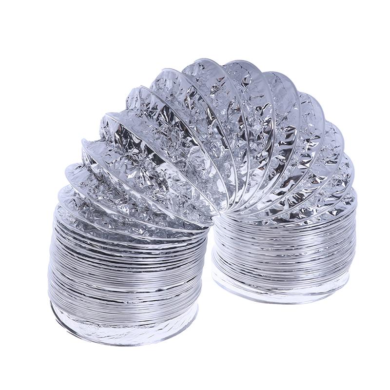 4-дюймовый вентиляторный воздуховод Алюминиевая труба Шланг для вентиляции воздуха Гибкий вытяжной воздуховод 2 м