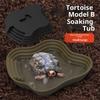 Черепаха Лягушка Купальный Бассейн С Противоскользящим Пандусом Также Может Использоваться Как Миска для Корма и Поилка для Рептилий и Амфибий
