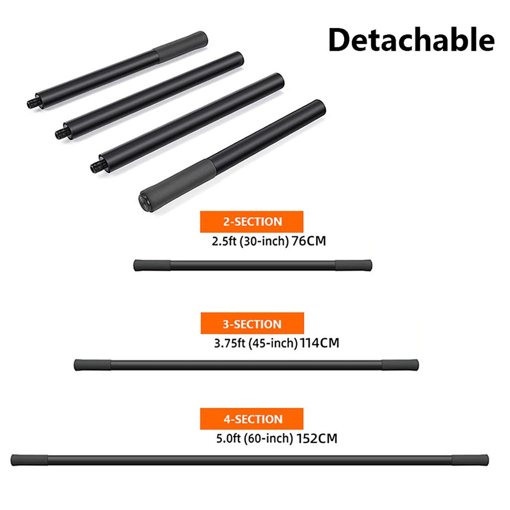 Portable Yoga Stick Fitness Rod With Comfortable Foam Handles Flexibility Exercise Rod for Enhanced Yoga & Workout