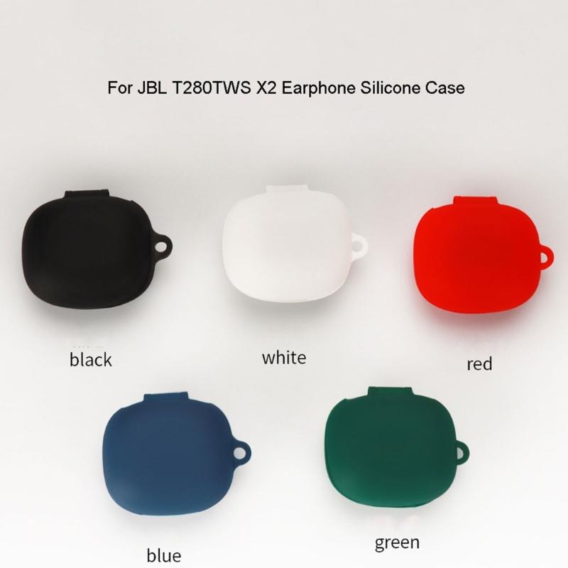 Compatible for T280TWS Shockproof Wireless Earphone Sleeve Impact-resistant Housing Antidust Washable Silicone Covers