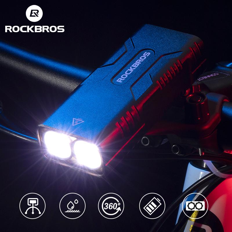 Rockbros 2T6 светодиодный велосипедный фонарь 10 Вт 10000 мАч велосипедный передний фонарь велосипедное оборудование Mtb фара супер яркий фонарик